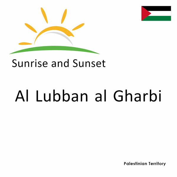 Sunrise and sunset times for Al Lubban al Gharbi, Palestinian Territory