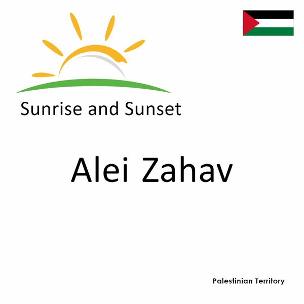 Sunrise and sunset times for Alei Zahav, Palestinian Territory