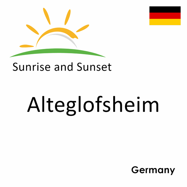 Sunrise and sunset times for Alteglofsheim, Germany