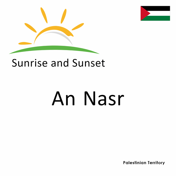 Sunrise and sunset times for An Nasr, Palestinian Territory