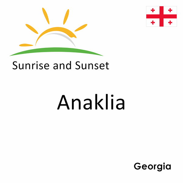 Sunrise and sunset times for Anaklia, Georgia