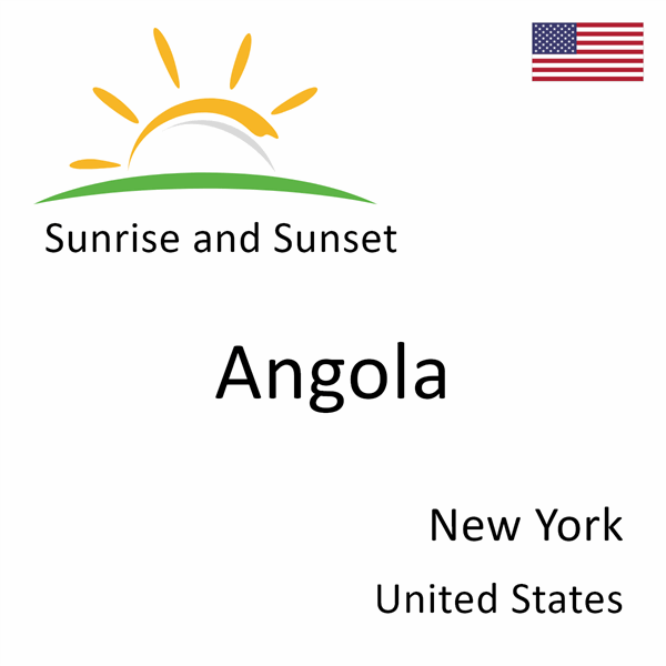 Sunrise and sunset times for Angola, New York, United States