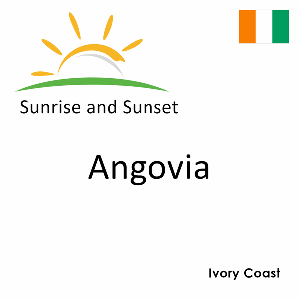 Sunrise and sunset times for Angovia, Ivory Coast