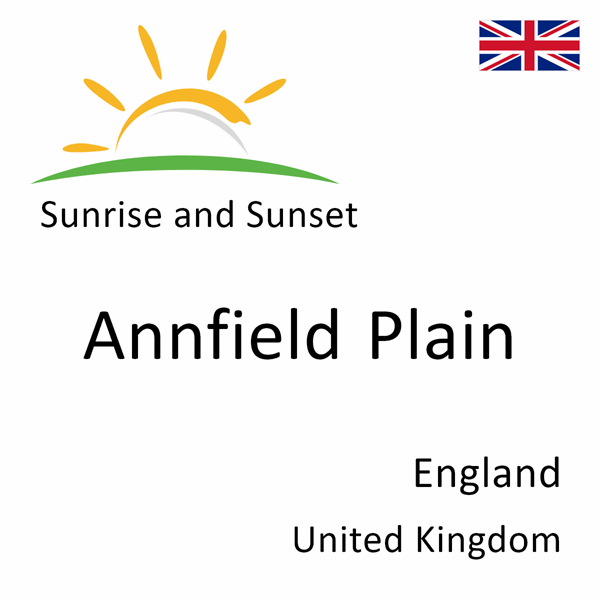 Sunrise and sunset times for Annfield Plain, England, United Kingdom