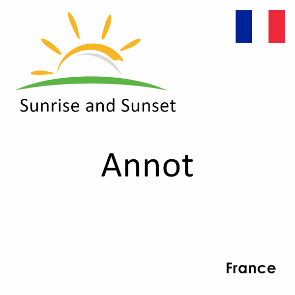 Sunrise and sunset times for Annot, France