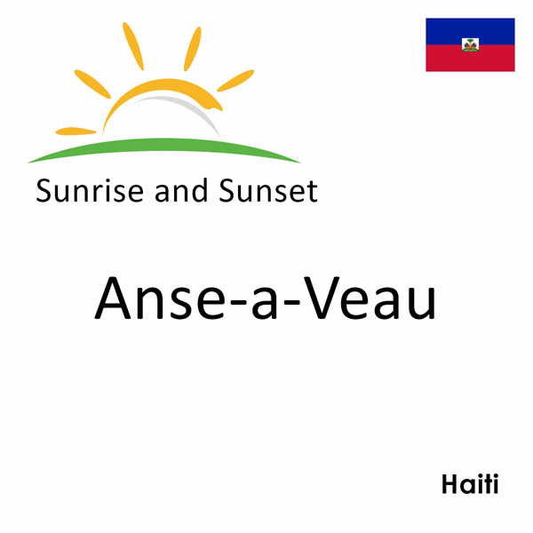 Sunrise and sunset times for Anse-a-Veau, Haiti