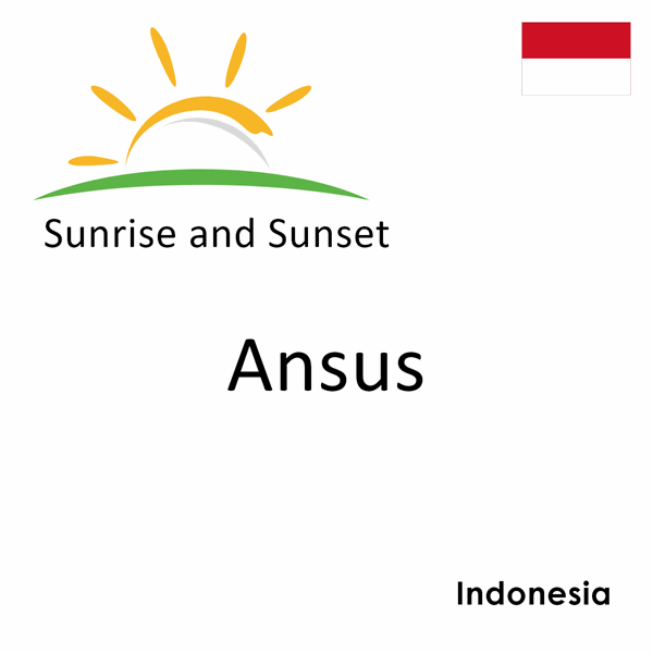 Sunrise and sunset times for Ansus, Indonesia