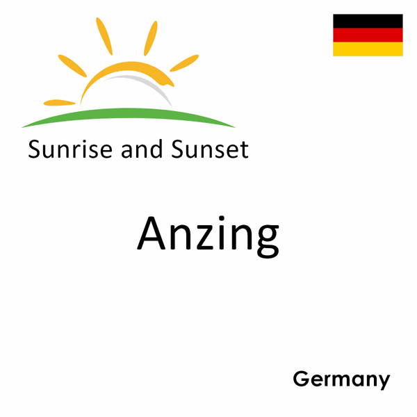 Sunrise and sunset times for Anzing, Germany