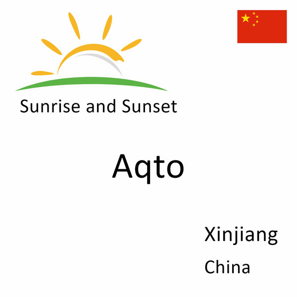 Sunrise and sunset times for Aqto, Xinjiang, China