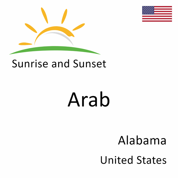 Sunrise and sunset times for Arab, Alabama, United States