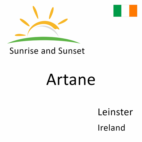 Sunrise and sunset times for Artane, Leinster, Ireland