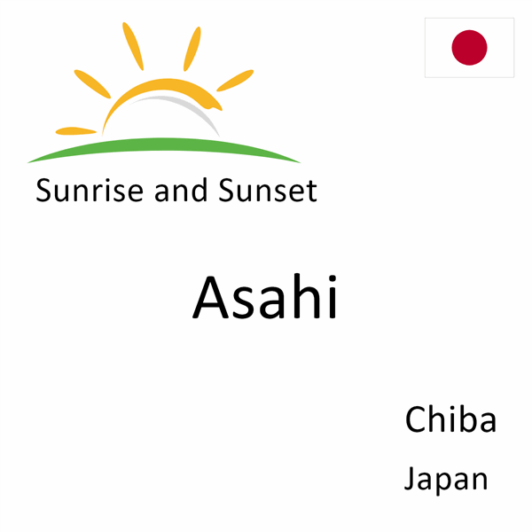 Sunrise and sunset times for Asahi, Chiba, Japan