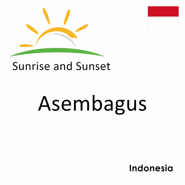 Sunrise and sunset times for Asembagus, Indonesia