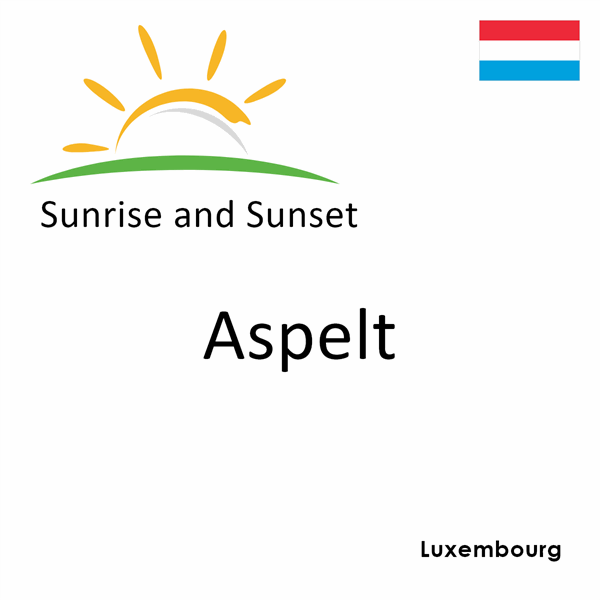 Sunrise and sunset times for Aspelt, Luxembourg