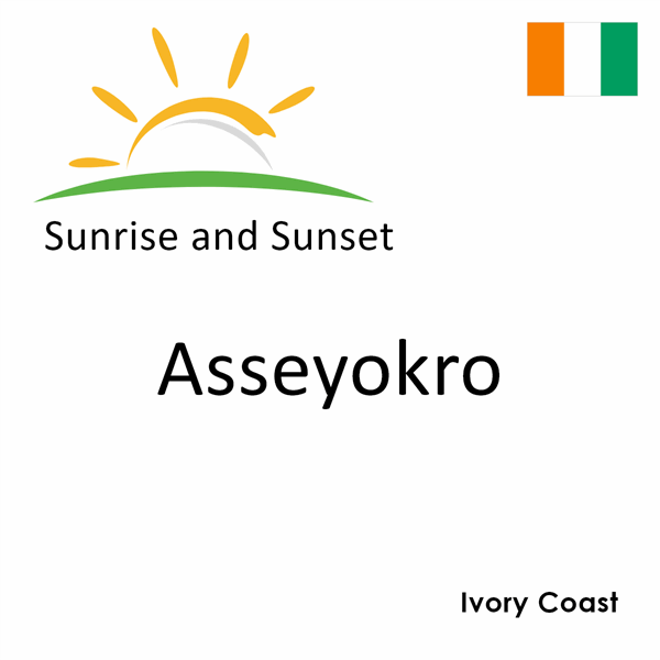 Sunrise and sunset times for Asseyokro, Ivory Coast