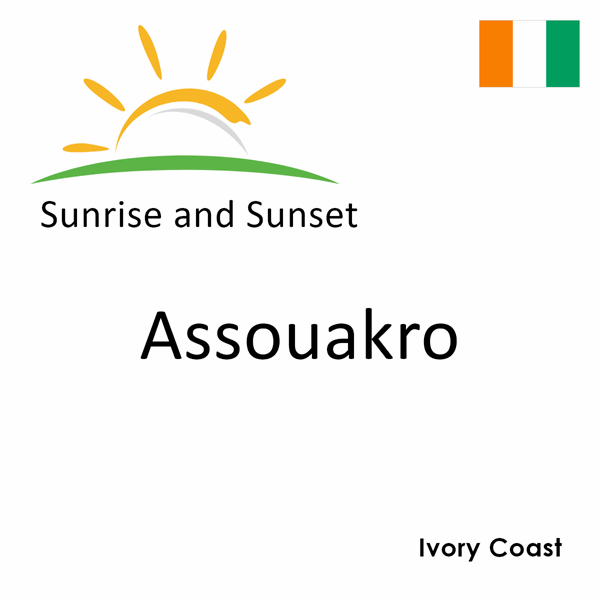 Sunrise and sunset times for Assouakro, Ivory Coast