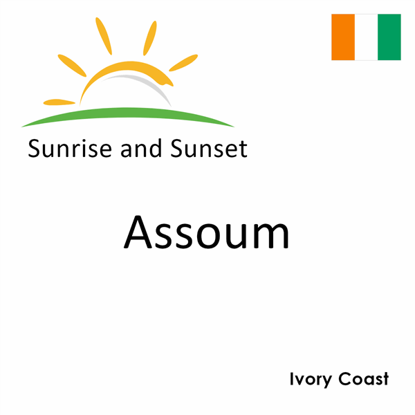 Sunrise and sunset times for Assoum, Ivory Coast