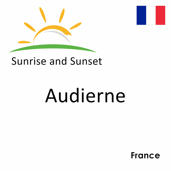 Sunrise and sunset times for Audierne, France