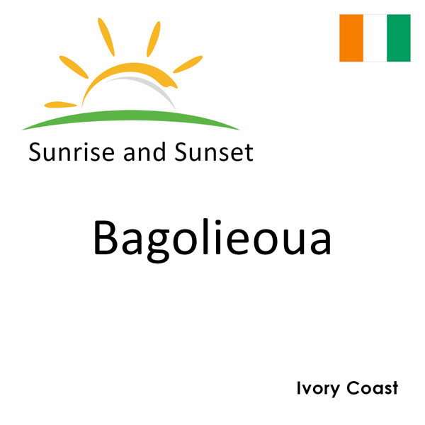 Sunrise and sunset times for Bagolieoua, Ivory Coast