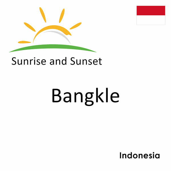 Sunrise and sunset times for Bangkle, Indonesia