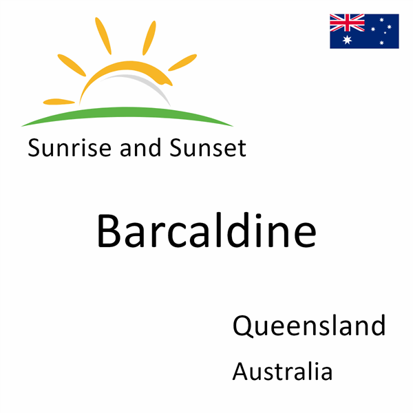 Sunrise and sunset times for Barcaldine, Queensland, Australia