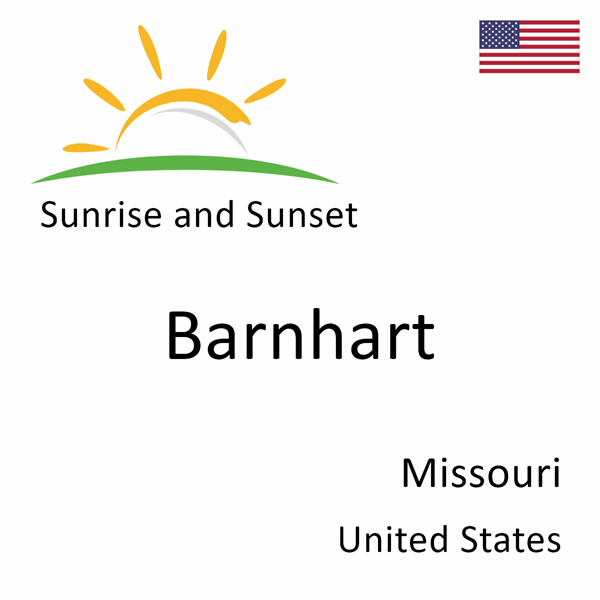 Sunrise and sunset times for Barnhart, Missouri, United States