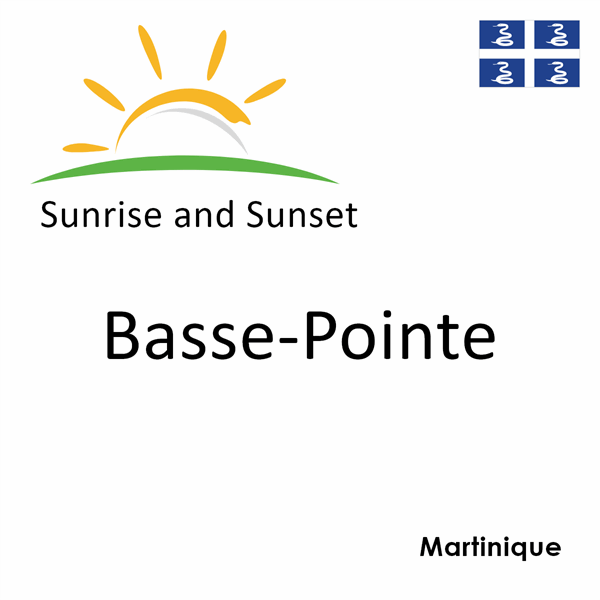 Sunrise and sunset times for Basse-Pointe, Martinique