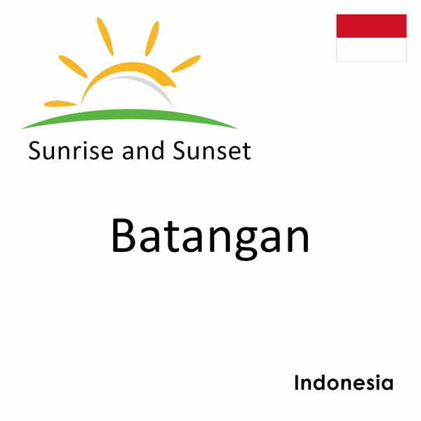 Sunrise and sunset times for Batangan, Indonesia