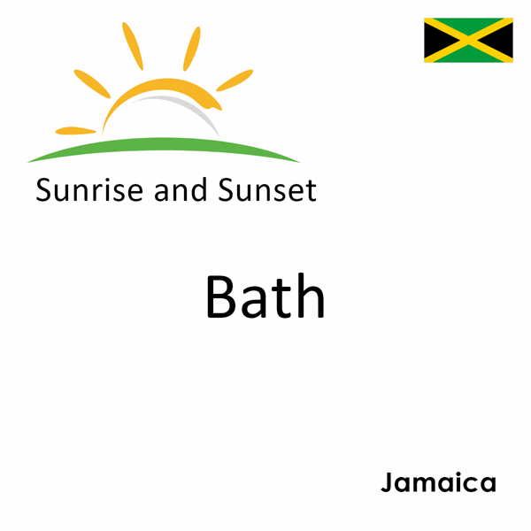 Sunrise and sunset times for Bath, Jamaica