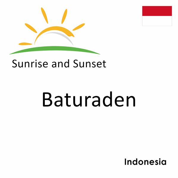 Sunrise and sunset times for Baturaden, Indonesia