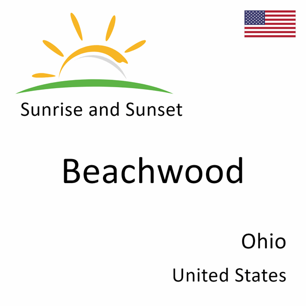 Sunrise and sunset times for Beachwood, Ohio, United States