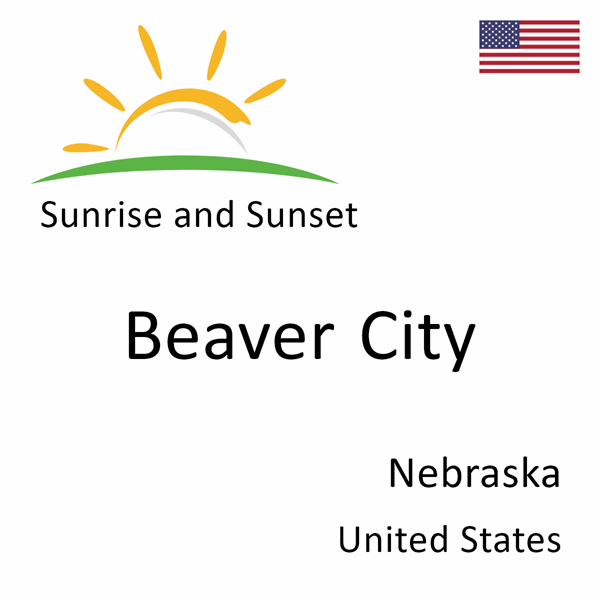 Sunrise and sunset times for Beaver City, Nebraska, United States