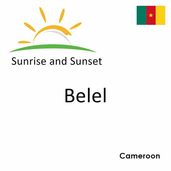 Sunrise and sunset times for Belel, Cameroon