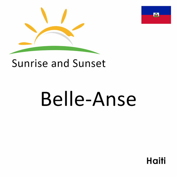 Sunrise and sunset times for Belle-Anse, Haiti