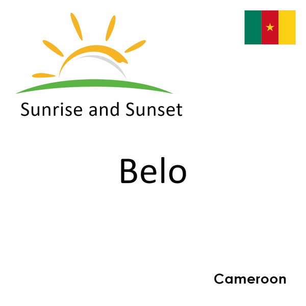 Sunrise and sunset times for Belo, Cameroon