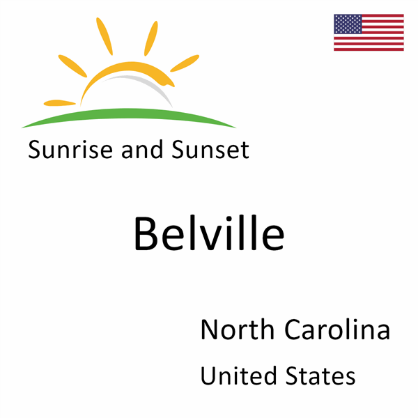 Sunrise and sunset times for Belville, North Carolina, United States