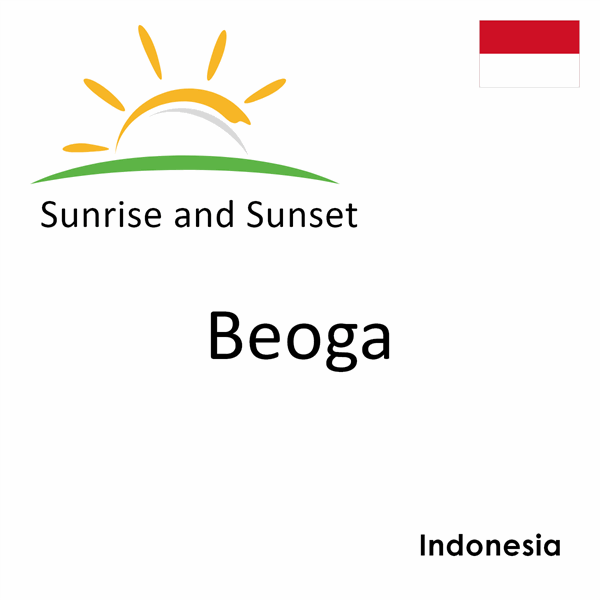 Sunrise and sunset times for Beoga, Indonesia