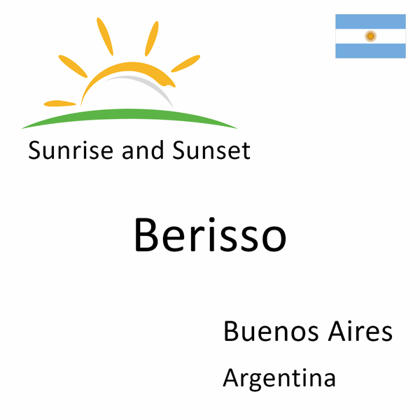 Sunrise and sunset times for Berisso, Buenos Aires, Argentina