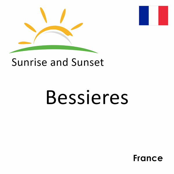 Sunrise and sunset times for Bessieres, France