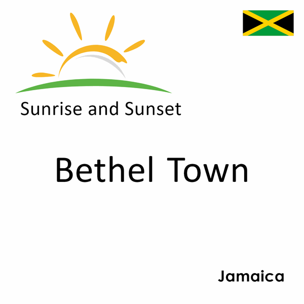 Sunrise and sunset times for Bethel Town, Jamaica