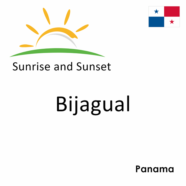 Sunrise and sunset times for Bijagual, Panama