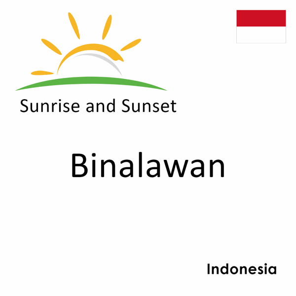 Sunrise and sunset times for Binalawan, Indonesia