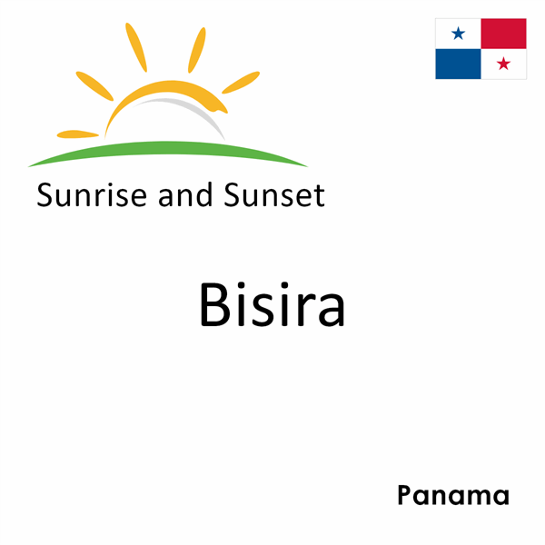 Sunrise and sunset times for Bisira, Panama