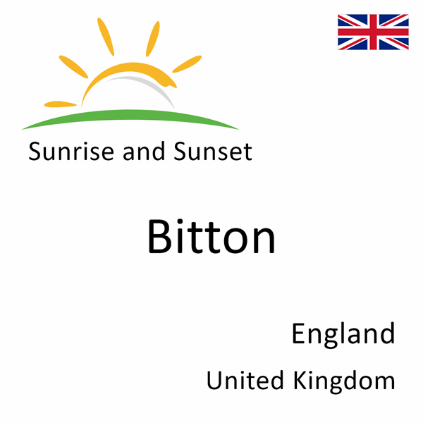 Sunrise and sunset times for Bitton, England, United Kingdom