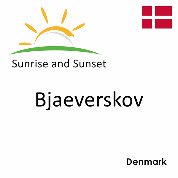 Sunrise and sunset times for Bjaeverskov, Denmark