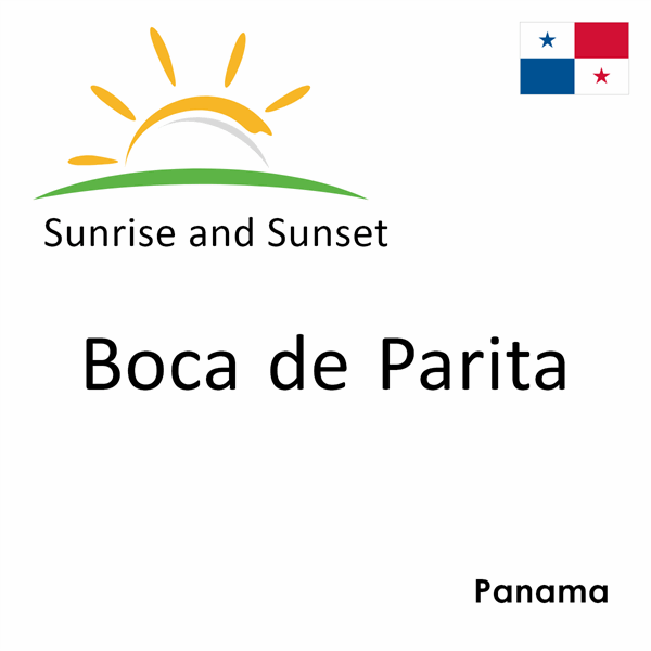 Sunrise and sunset times for Boca de Parita, Panama