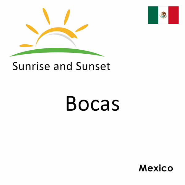 Sunrise and sunset times for Bocas, Mexico