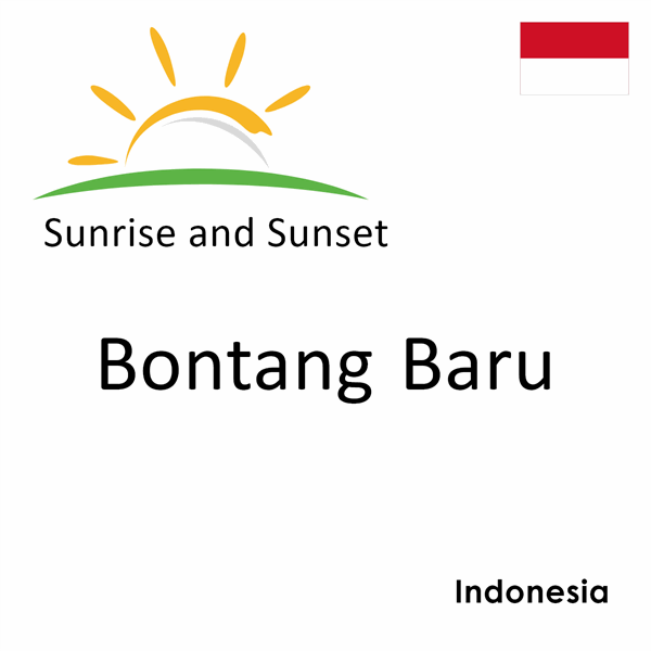 Sunrise and sunset times for Bontang Baru, Indonesia