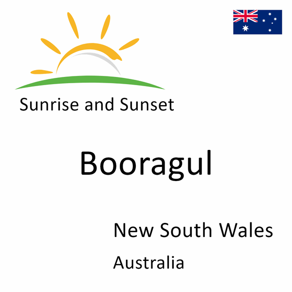 Sunrise and sunset times for Booragul, New South Wales, Australia