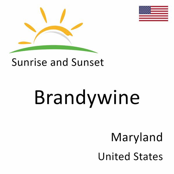 Sunrise and sunset times for Brandywine, Maryland, United States